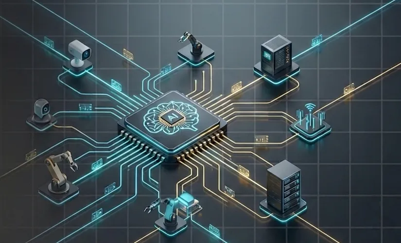AI chip connecting robotics, cameras and enterprise systems